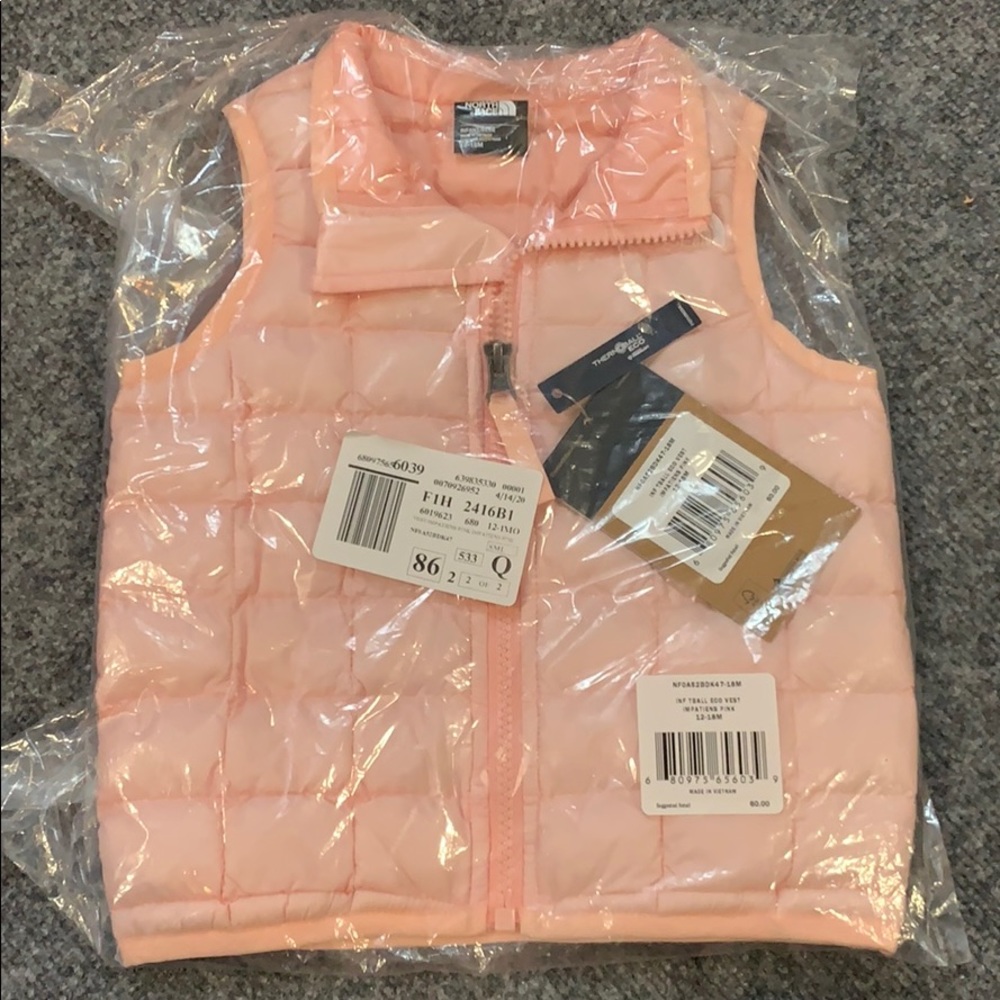 NWT North face ThermoBall Eco vest 12-18m